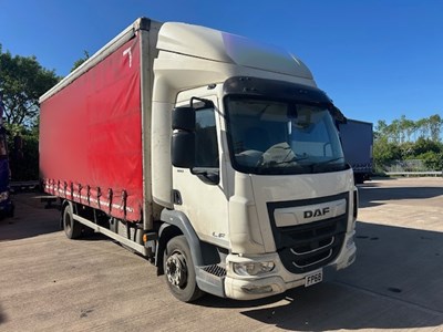 Lot 35 - 2019 (68 Plate) DAF LF 180 Rigid Curtainsider Euro 6