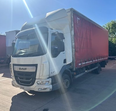Lot 35 - 2019 (68 Plate) DAF LF 180 Rigid Curtainsider Euro 6