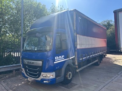 Lot 34 - 2019 (68 Plate) DAF LF 180 Rigid Curtainside Euro 6