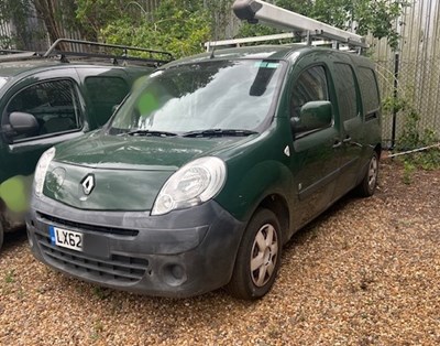 Lot 50 - 2012 (62 Plate) Renault Kangoo Maxi LL21 ZE Panel Van Euro 6 NON RUNNER