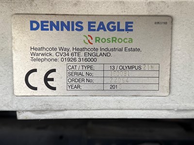 Lot 7 - 2016 Dennis Eagle Elite 6 6x2 Refuse Collection Vehicle Euro 6