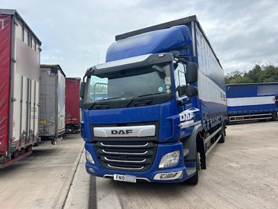Lot 5 - 2019 DAF CF 260 FA Rigid Curtainside Euro 6