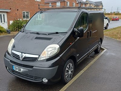 Lot 26 - 2008 (58 Plate) Vauxhall Vivaro Sportive CDTI SWB Panel Van Euro 4