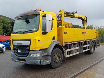 Lot 13 - 2015 DAF LF 4x2 250 FA Rigid Dropside with Hiab Crane Euro 6