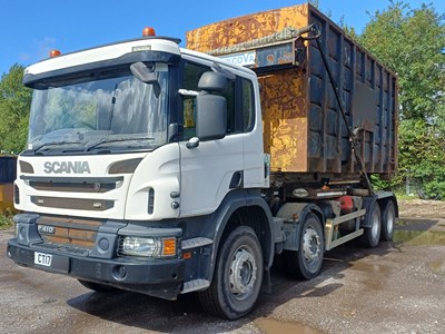 Lot 21 - 2017 Scania P410 C-Class Skip Loader Euro 6