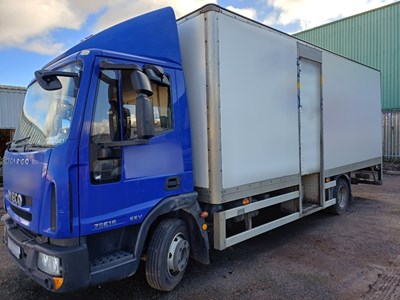 Lot 38 - 2013 Iveco Eurocargo ML 75E16 Box Body with Ratcliff Palfinger 1000KG Tail Lift Euro 5 NON RUNNER