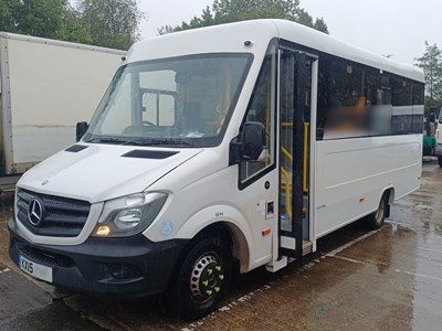 Lot 4 - 2015 Mercedes Sprinter 513 CDI 16 Seater Minibus Euro 5