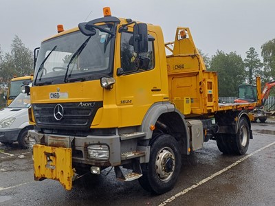 Lot 3 - 2010 (60 Plate) Mercedes Axor 1824AK 4x4 Rigid Flatbed Tipper Euro 5