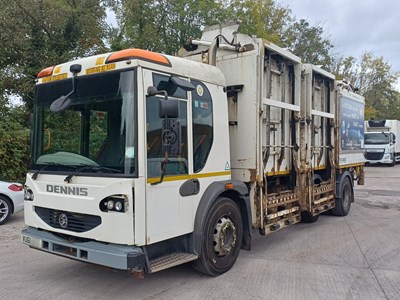 Lot 1 - 2011 (61 Plate) Dennis Elite 2 6x2 Refuse Collection Vehicle Euro 5