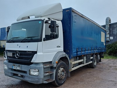Lot 8 - 2006 Mercedes Axor 2528L 6x2 Rigid Curtainside Euro 3