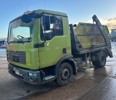 Lot 7 - 2008 MAN/ERF TGL 8.184 Skip Loader Euro 4