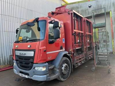 Lot 6 - 2018 DAF LF 290 FA Top Loader Refuse Collection Vehicle Euro 6