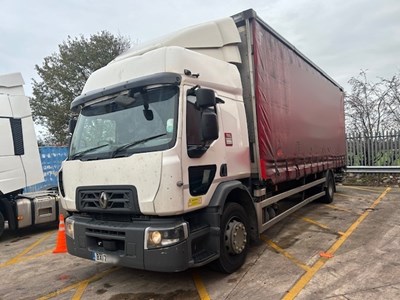 Lot 11 - 2017 Renault D18 Wide Rigid Curtainside Euro 6