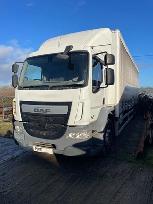 Lot 11 - 2016 DAF LF 250 FA Rigid Curtainside Euro 6