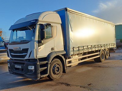 Lot 10 - 2017 (67 Plate) Iveco Stralis 330 6x2 Rigid Curtainside Euro 6