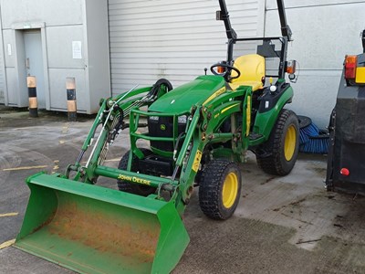 Lot 7 - 2023 John Deere 2026R Compact Tractor With 120R Front Loader