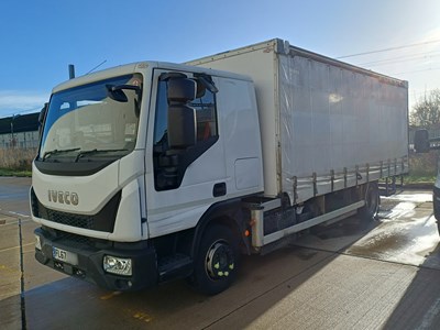 Lot 27 - 2017 (67 Plate) Iveco Eurocargo 120EL 4x2 Rigid Curtainside Euro 6