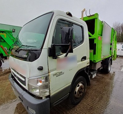 Lot 23 - 2011 (61 Plate) Mitsubishi Canter 7C18 7500KG Refuse Vehicle Euro 5