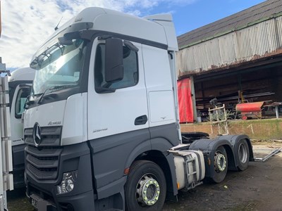 Lot 146 - 2018 Mercedes Actros 2545 6x2 Tractor Unit Euro 6 NON RUNNER