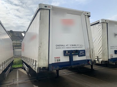 Lot 44 - 2012 Don-Bur UB18AW Curtainside Single Axle Trailer