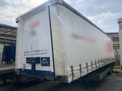 Lot 57 - 2012 Don-Bur UB18AW Curtainside Single Axle Trailer