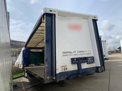 Lot 34 - 2012 Don-Bur UB18AW Curtainside Single Axle Trailer