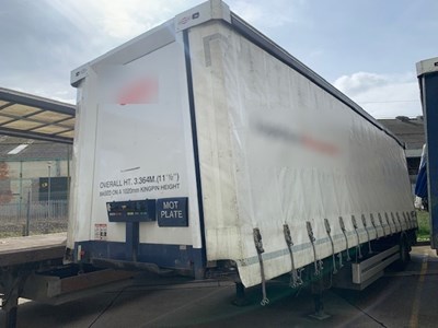 Lot 41 - 2012 Don-Bur UB18AW Curtainside Single Axle Trailer