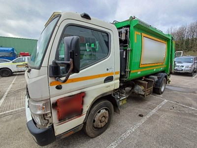 Lot 45 - 2013 Mitsubishi Fuso Canter 7500KG 4x2 Rigid Refuse Vehicle Euro 5 NON RUNNER