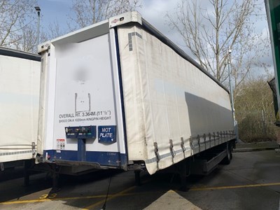 Lot 40 - 2012 Don-Bur UB18AW Curtainside Single Axle Trailer