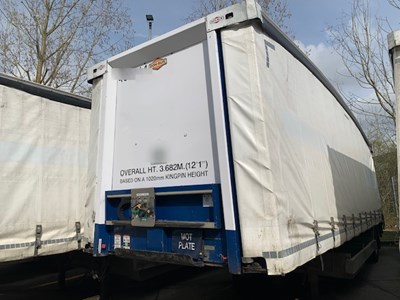 Lot 43 - 2013 Don-Bur Curtainside Single Axle Trailer