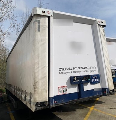 Lot 31 - 2012 Don-Bur UB18AW Curtainside Single Axle Trailer