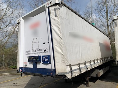 Lot 41 - 2012 Don-Bur UB18AW Curtainside Single Axle Trailer