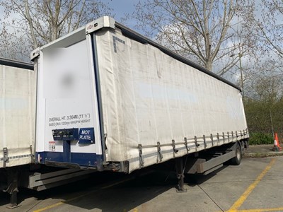 Lot 42 - 2012 Don-Bur UB18AW Curtainside Single Axle Trailer