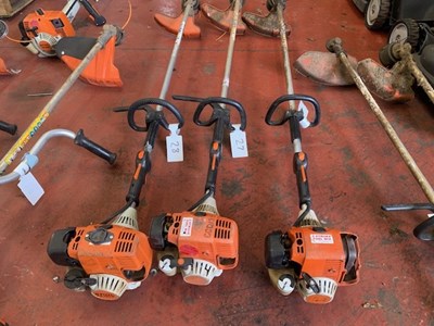 Lot 68 - x 3 Stihl FS130 Strimmers