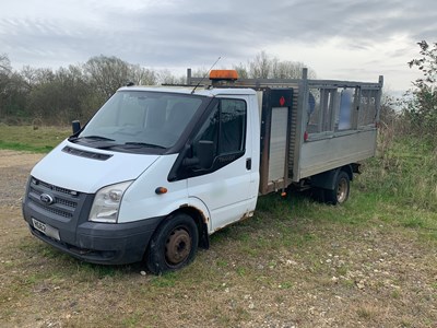 Lot 15 - 2012 (62 Plate) Ford Transit With Cage Tipper Body Euro 5