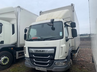 Lot 61 - 2017 (67 Plate) DAF LF 180 Box Euro 6