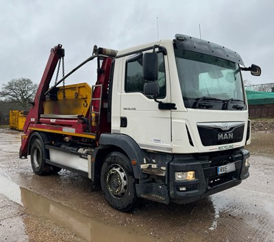 Lot 13 - 2015 MAN TGM 18.250 4x2 BB Skip Loader Euro 6