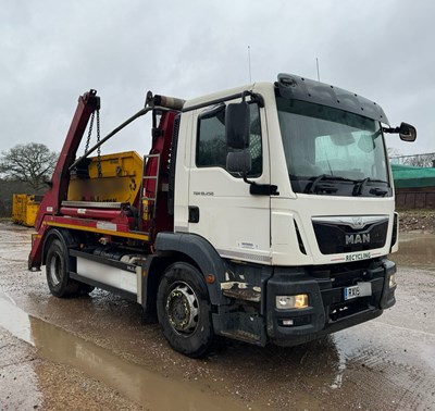 Lot 13 - 2015 MAN TGM 18.250 4x2 BB Skip Loader Euro 6