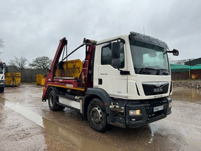 Lot 13 - 2015 MAN TGM 18.250 4x2 BB Skip Loader Euro 6