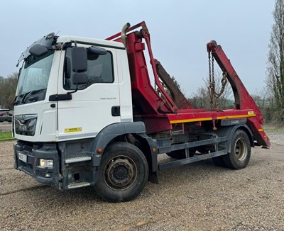 Lot 85 - 2019 (69 Plate) MAN TGM 18.250 Skip Loader Euro 6