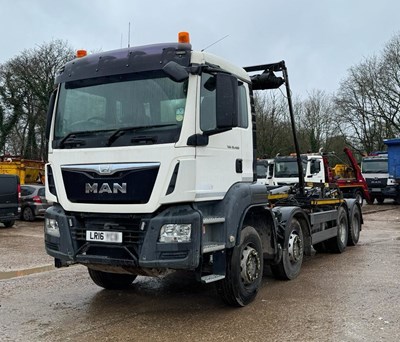 Lot 11 - 2016 MAN TGS 35.400 Skip Loader Euro 6