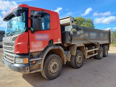 Lot 63 - 2017 Scania P370 P-SRS C-Class 8x4 Tipper Euro 6