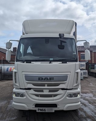 Lot 55 - 2016 (66 Plate) DAF LF 220 FA Curtain-sided Lorry with Tuck-under Tail Lift Euro 6