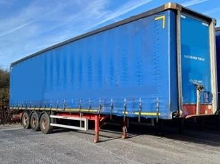 Lot 55 - 2012 Montracon Tri Axle Curtain Side Straight Frame Trailer