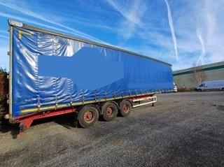 Lot 58 - 2012 Montracon Tri Axle Curtain Side Straight Frame Trailer