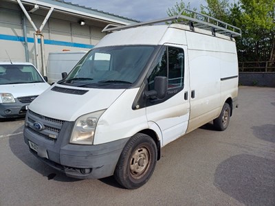 Lot 16 - 2013 Ford Transit 100 T350 RWD  Panel Van With Tow Hitch and Roof Rack Euro 5b