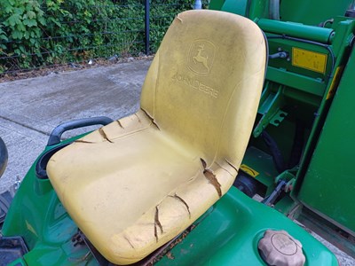 Lot 40 - John Deere x748 ultimate 4x4 ride on mower with the edge cutting deck and mcs 580h grass collector