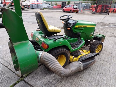 Lot 40 - John Deere x748 ultimate 4x4 ride on mower with the edge cutting deck and mcs 580h grass collector