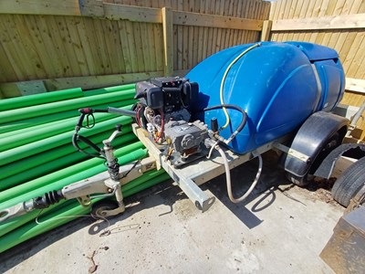 Lot 95 - Western 1100 Litre Highway Tow Water Bowser with Jet Washer