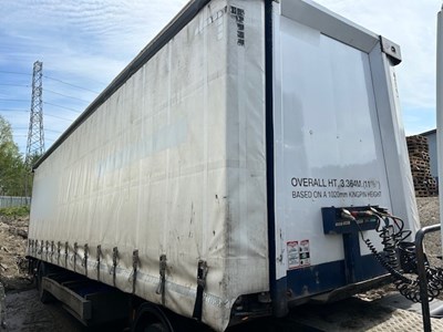 Lot 25 - 2012 DON-BUR UB18AW Curtainside Trailer Single Axle